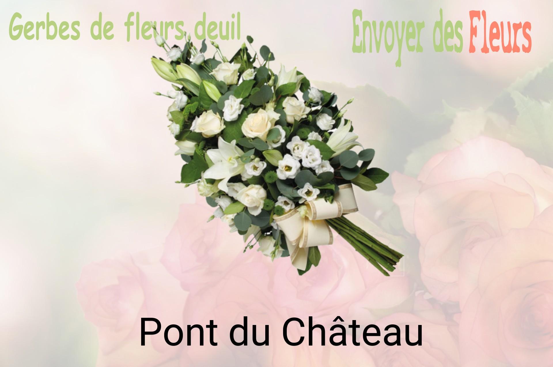 Gerbe de fleurs de deuil livrée à Pont-du-Château